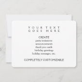 ハッピーフォース・オブ・ジュライ（自由のぼけ） 招待状 (裏面)