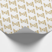 ハッピーフォー・セブン白光沢ラッピング紙 ラッピングペーパー (角)