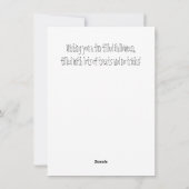 ハッピーフクロウウィーンフラットハロエンカード シーズンカード (裏面)