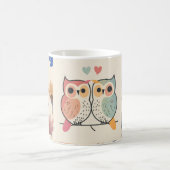 ハッピーフクロウクラシックムグ コーヒーマグカップ (中央)