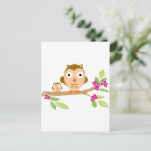 ハッピーフクロウ ポストカード (スタンド正面)