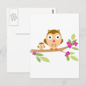 ハッピーフクロウ ポストカード (正面/裏面)