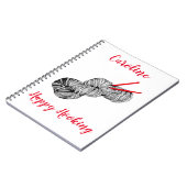 ハッピーフッキングパーソナライズされたかぎ ノートブック (左側)