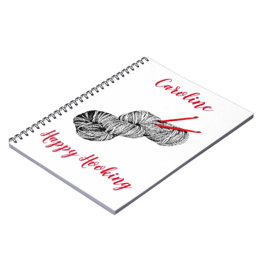 ハッピーフッキングパーソナライズされたかぎ ノートブック (左側)