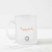 ハッピーフューエル"N"曇りガラスのコーヒーマグ フロストグラスマグカップ (左)