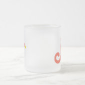 ハッピーフューエル"N"曇りガラスのコーヒーマグ フロストグラスマグカップ (中央)