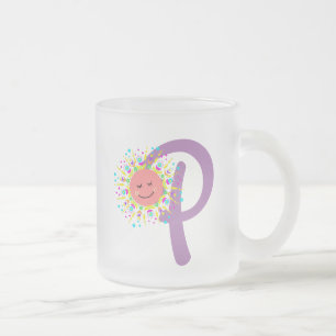 ハッピーフューエル"P"曇りガラスコーヒーマグ フロストグラスマグカップ