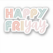 ハッピーフライデーかわいい先生フライデーラバーギフトfor W シール (正面)