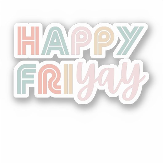 ハッピーフライデーかわいい先生フライデーラバーギフトfor W シール (正面)