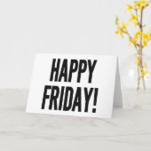 ハッピーフライデー! カード (黄色い花)