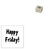 ハッピーフライデー！文字 ラバースタンプ (押印)