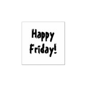 ハッピーフライデー！文字 ラバースタンプ (インプリント)