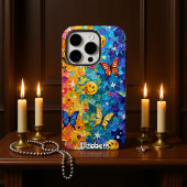 ハッピーフラッター:サイケデリックスマイル Case-Mate iPhoneケース