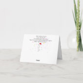 ハッピーフラミンゴグリーティングカード カード (裏面)