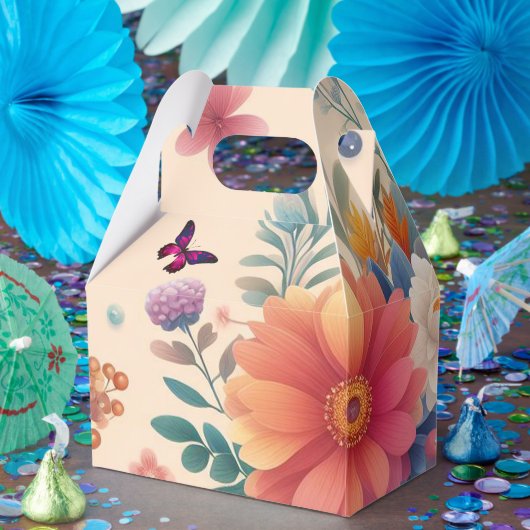 ハッピーフラワーお願い箱 フェイバーボックス (パーティー)