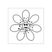 ハッピーフラワーゴム印 ラバースタンプ (インプリント)