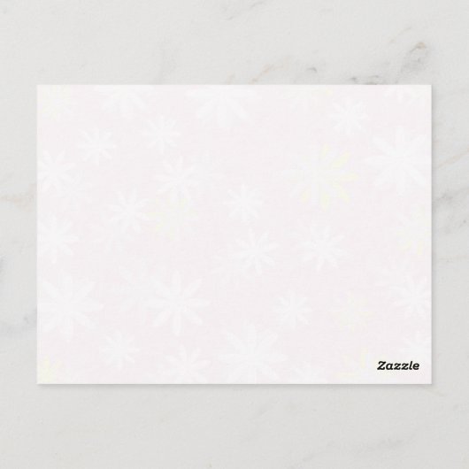 ハッピーフラワーズハッピーバースデーはがき ポストカード (裏面)