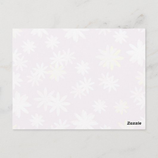 ハッピーフラワーズハッピーバースデーはがき ポストカード (裏面)