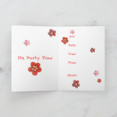 ハッピーフラワーズパーティの招待状 招待状 (内部)