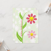 ハッピーフラワーズマザーズデイカスタムフラットカード カード (正面/裏面インサイチュ)