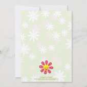 ハッピーフラワーズマザーズデイカスタムフラットカード カード (裏面)