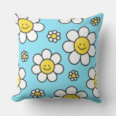 ハッピーフラワーズ20x20装飾用クッション クッション (正面)