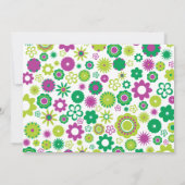 ハッピーフラワーパーティー 招待状 (裏面)