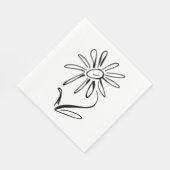 ハッピーフラワーペーパーナプキン スタンダードランチョンナプキン (角)