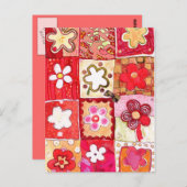 ハッピーフラワーポストカード ポストカード (正面/裏面)