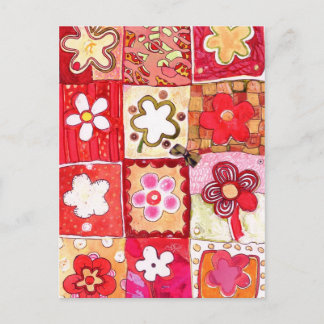 ハッピーフラワーポストカード ポストカード