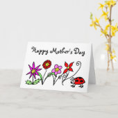 ハッピーフラワーマザーズデー カード (黄色い花)