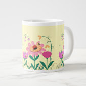 ハッピーフラワー ジャンボコーヒーマグカップ (正面右)