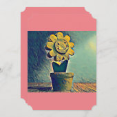 ハッピーフラワー#3 サンキューカード (正面/裏面)