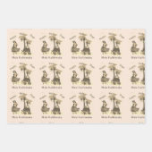 ハッピーフラ日2ラッピング紙 ラッピングペーパーシート (正面3)