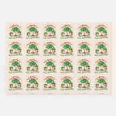 ハッピーフラ日3ラッピング紙シート ラッピングペーパーシート (正面3)