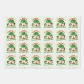 ハッピーフラ日3ラッピング紙シート ラッピングペーパーシート (正面)