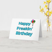 ハッピーフリーキン誕生日 カード (黄色い花)