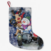 ハッピーフレンズクリスマスストッキング- Merry Christmas スモールクリスマスストッキング (正面)