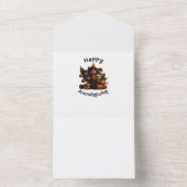 ハッピーフレンドギビングのご挨拶 オールインワン招待状 (内側)