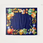 ハッピーフレンドギビング フォトバックドロップ 秋の収穫 タペストリー (正面(横))