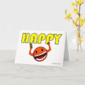 ハッピーフレンドシップおもしろいグリーティングカードに詰まる カード (黄色い花)