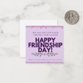 ハッピーフレンドシップデイハッピーヴァレンティーンズフレンド ノートカード (正面/裏面インサイチュ)