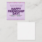 ハッピーフレンドシップデイハッピーヴァレンティーンズフレンド ノートカード (正面/裏面)