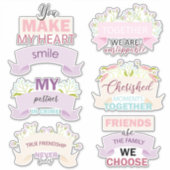 ハッピーフレンドシップデイ引用文 シール (正面)