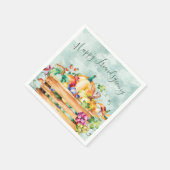 ハッピーフレンドシビングディナーパーティー秋秋 スタンダードカクテルナプキン (角)