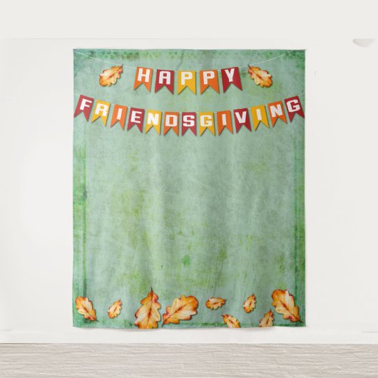 ハッピーフレンドズギビング感謝祭の写真背景 タペストリー (正面)
