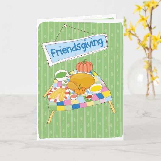 ハッピーフレンドズギビング ベストフレンド 楽しい ファンシー カード (黄色い花)