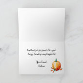 ハッピーフレンドリビングフレンドフローラパンプキンハーベスト カード (内部)