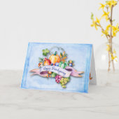 ハッピーフレンドリビングフレンドフローラパンプキンハーベスト カード (黄色い花)