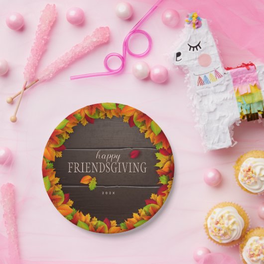 ハッピーフレンドリーパーソナライズされた紙プレート ペーパープレート (パーティー)